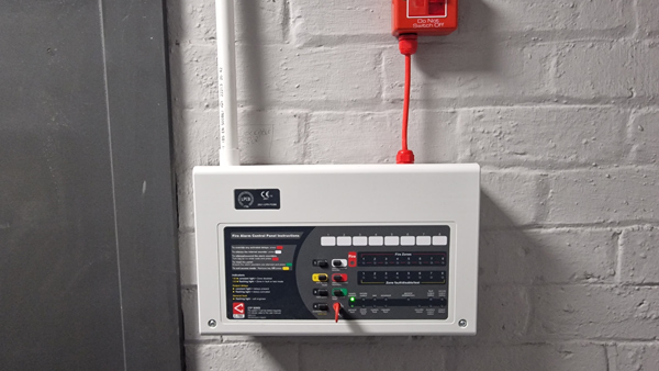 Libertas Systems fire alarm on company property installation