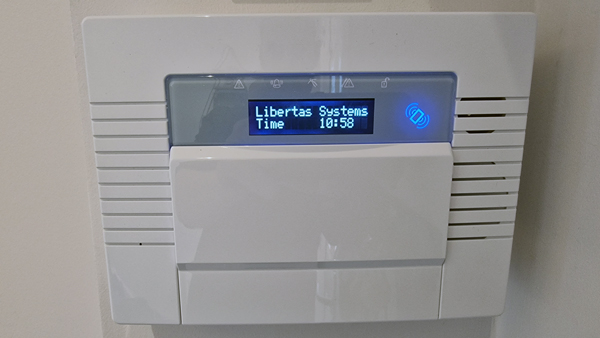 Libertas Systems intruder alarm in action